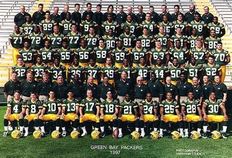 1997 Green Bay Packers Team Photo Packers Baby Green Bay Packers