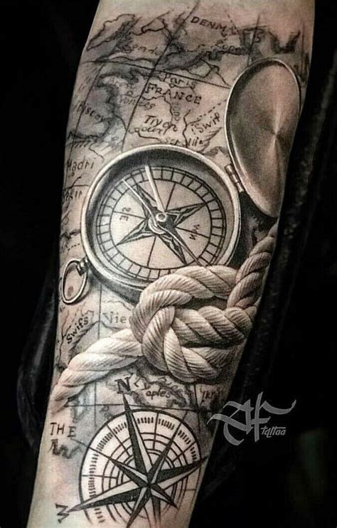 Tattoos Compass Arm Sleeve Forearm Sleeve Tattoos Best Sleeve Tattoos Tattoo Sleeve Designs