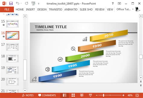 Powerpoint Timeline Slide Animation Tutorial Animated Powerpoint