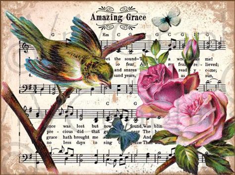 When we have the support of our families, it can give us courage to do things other people think we can't. Items similar to Amazing Grace Bird Roses Christian Hymn ...