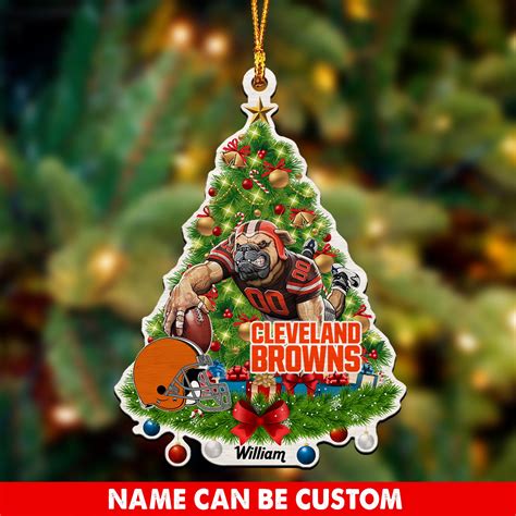 Cleveland Browns Christmas Tree Ornaments Custom Nousty