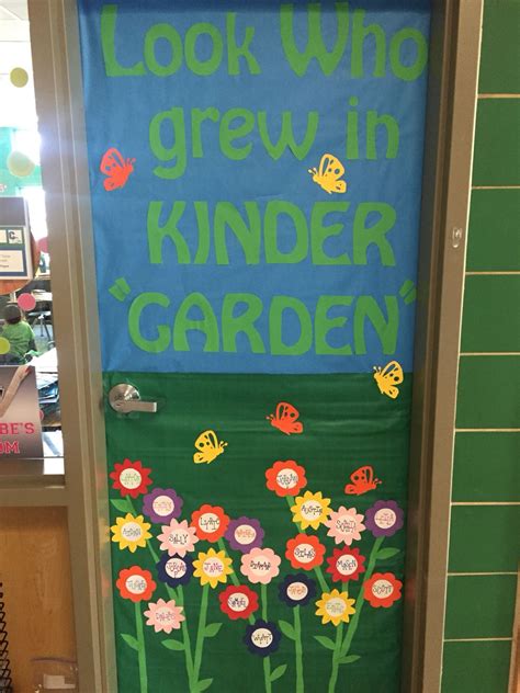 Personalized Kinder Garden Kindergarten Classroom Door Spring Or May