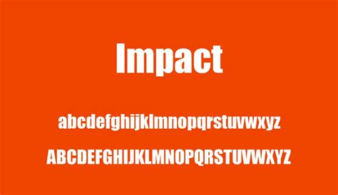 Impact Font Font Tr