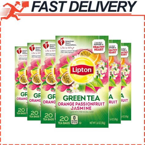 Lipton Green Tea Bags Flavored With Other Natural Flavors 20 Ct Pack