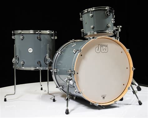 Dw Design Series 3pc Drum Set 121622 Steel Grey