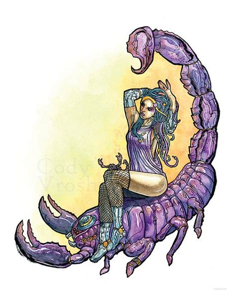 Scorpio Zodiac Art Scorpio Art Print Scorpio T Science Etsy Cancer Zodiac Art Zodiac Art