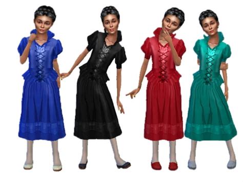Formal Silk Dress Child At Trudie55 Sims 4 Updates