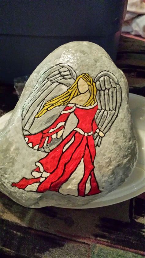 Angel Painted Rock Painted Rocks Art Painting Rock