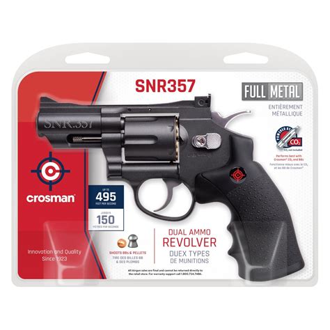 Snr357 Crosman Revolver Air Co2 Metal Ammo Full Dual Pistol Gun Pellet