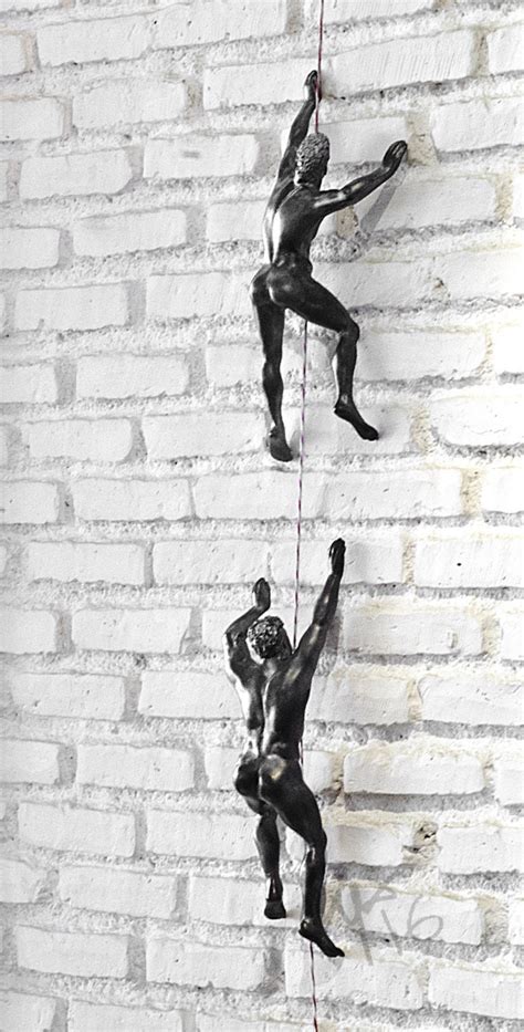 Wall Decor Wall Hangings Climbing Sculpture Contemporary Art Etsy