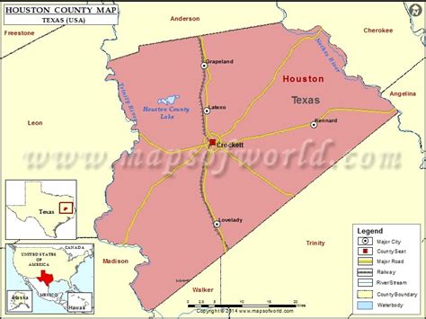 Houston County Map Houston County Map Tx