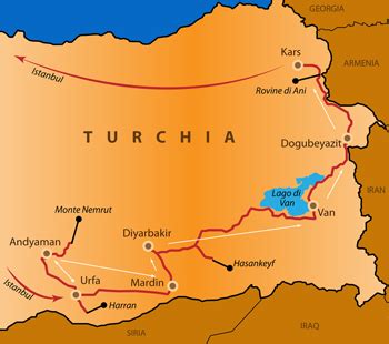Mappa degli hotel nei dintorni di turchia: Il Monte Nemrut - Turchia orientale - Nuove Esperienze