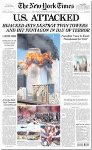 New York Times Newspaper Front Page Today