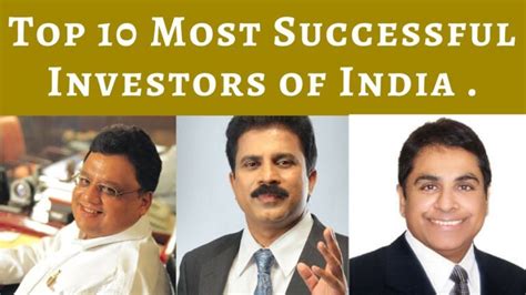 List Of Top 10 Stock Market Investors In India And Their Portfolio