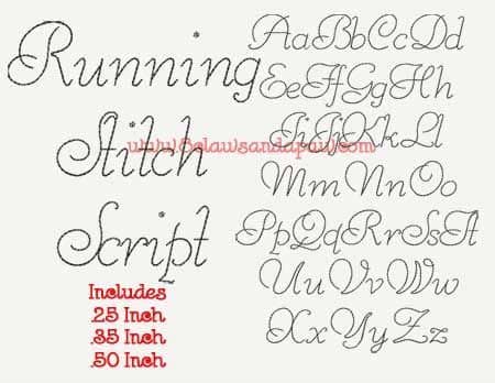 Browse and download japanese fonts and generate images from custom text with japanese fonts. Running Script Embroidery Font | Embroidery fonts, Lettering
