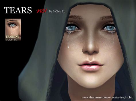 Sims 4 Tears Cc