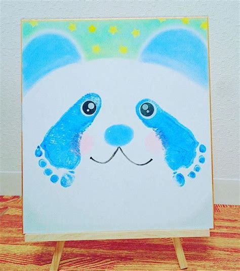 Panda Bear Handprint Art Great For New Baby Up To Toddlerpreschool