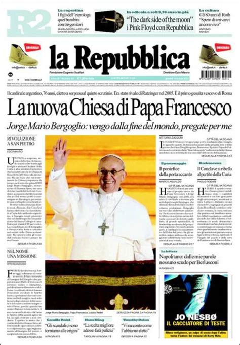 El Nuevo Papa En Las Portadas Del Mundo Clases De Periodismo