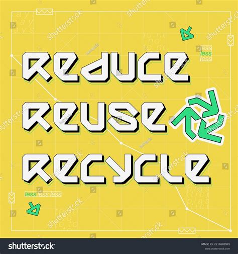 3r Concept Reduce Reuse Recycle Poster Stock Vector Royalty Free