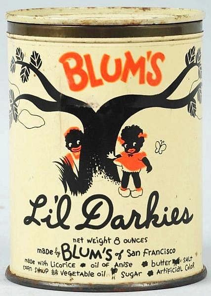 Blums Lil Darkies San Francisco Licorice Tin