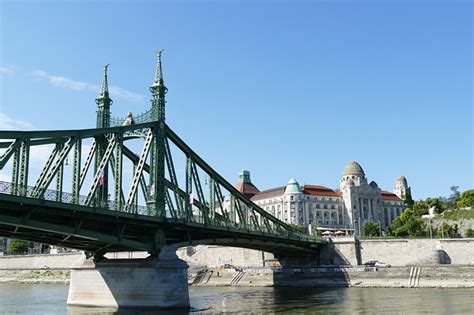 Green Bridge In Budapest Liberty Bridge Hungary