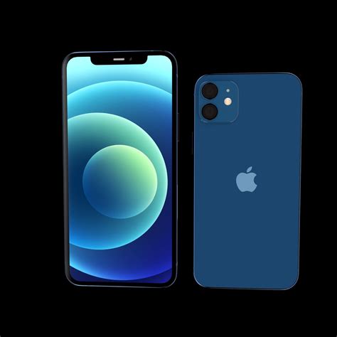 Iphone 12 And 12 Mini In Three Colors 3d Model Cgtrader