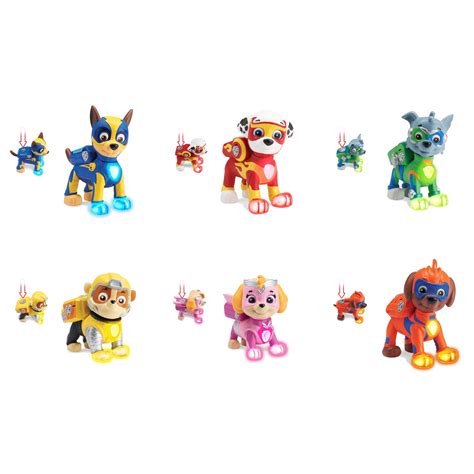 Buy Paw Patrol Mighty Pups 6 Pack T Set Paw Patrol Figures With