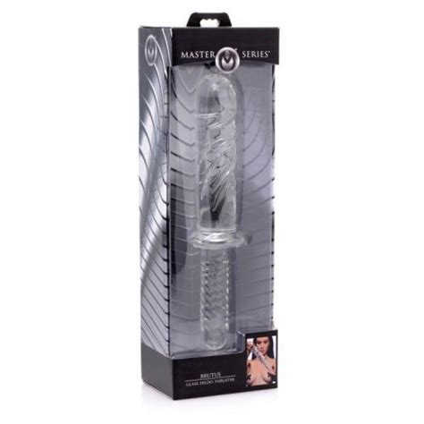 Master Series Brutus Glass Dildo Thruster Clear Sex Toys At Adult Empire