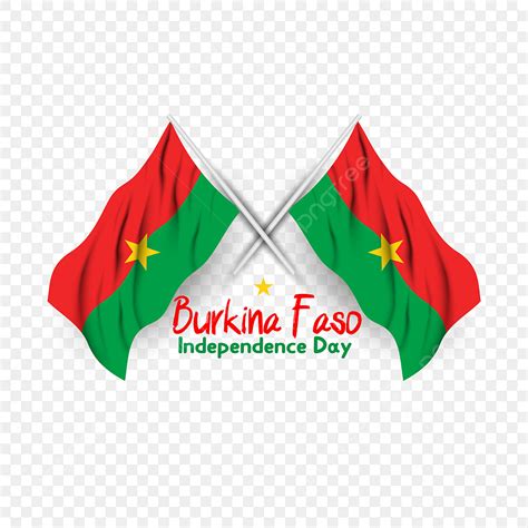2 Agitant Des Drapeaux Du Pays Burkina Faso Pour Le Jour De L