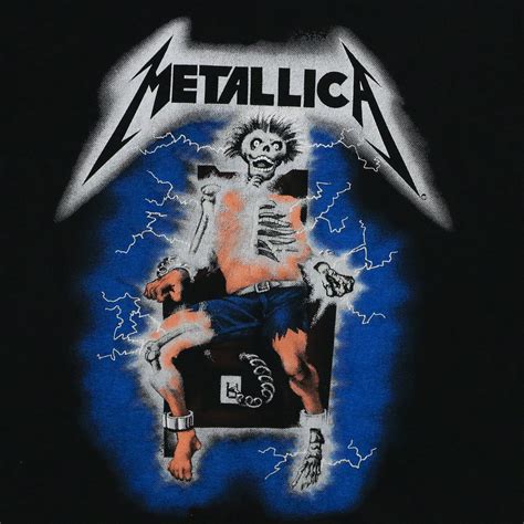 Old metallica, so much better then post 90's metallica. Metallica Ride The Lightning Shirt 1994 | WyCo Vintage