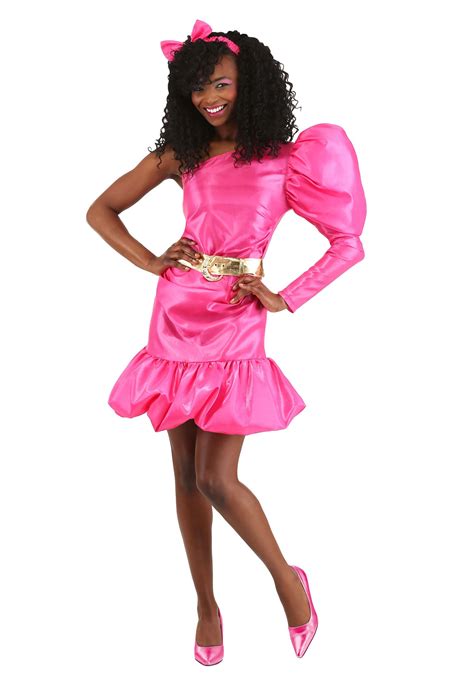 Costumes Reenactment Theater 80s Glam Pop Star Rock Retro Party Pink Fancy Dress Up Halloween