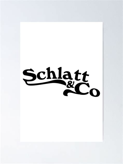 Schlatt And Co Merch Schlatt And Co Logo Poster For Sale By Benizmass