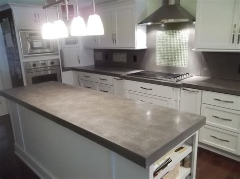 Concrete countertops - Contemporary - Kitchen - Charlotte ...