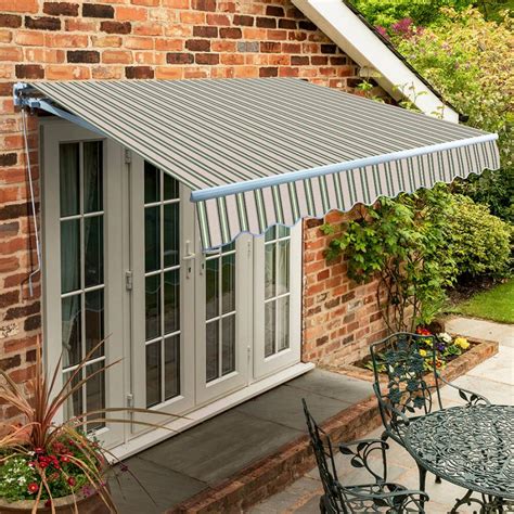 25m Standard Manual Awning Multi Stripe £29999