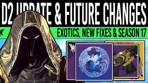 Destiny 2 New Game Update And Future Changes Loot Fixes Exotic Changes