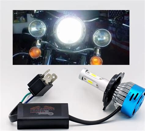 Led Bulb 12v Smd 24000 Lumens 6000k H4 Motorcycle Motorbike Headlight