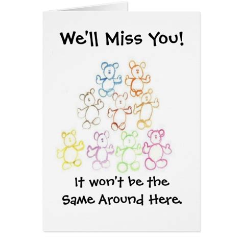 Let grandchildren know you miss your visits. "We'll Miss You" or "Happy Graduation" Card | Zazzle