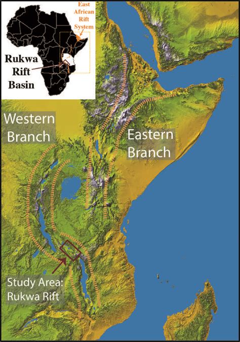 The great rift valley is a geographical and geological feature running north to south for around 4,000 miles (6,400 kilometers), from northern syria to central mozambique in east africa. Map2_(see journal).tif | East african rift, East africa, Rift