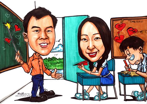 Teacher And Student Caricatures In A Classroom Website Ww Flickr