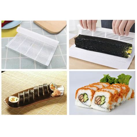 Hilife Sushi Roller Maker Plastic Sushi Rolling Mat Cooking Tools