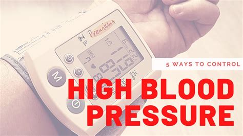 5 Ways To Control High Blood Pressure Without Using Medicines Youtube