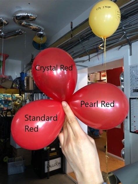 Crystal Red Pearl Red And Standard Red Balloons Online Send