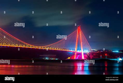 Yavuz Sultan Selim Bridge In Istanbul Turkey 3rd Bosphorus Bridge
