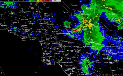 NWS Los Angeles On Twitter We Are Tracking A Strong Thunderstorm
