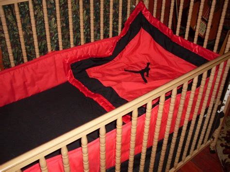 Always organic and chemical free for your baby. Nursery Crib Bed Set - Jumpman Air Jordan Nike theme - boy ...