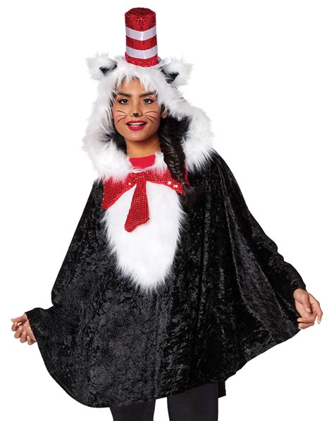 Buy Spirit Halloweendr Suess Adult The Cat In The Hat Poncho Costume