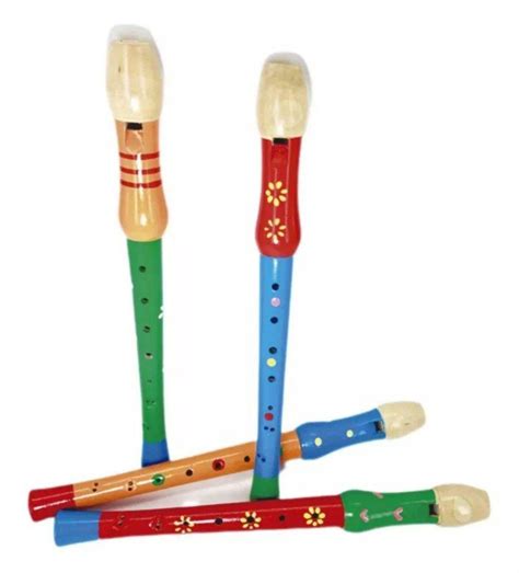 Flauta De Colores En Madera Jugando Aprendemos