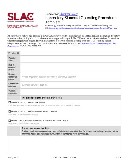 103 Procedure Template Word Page 3 Free To Edit Download And Print