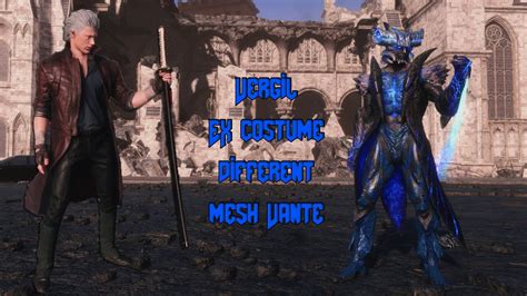 Vergil Ex Costume Different Mesh Vante Devil May Cry Mod Youtube