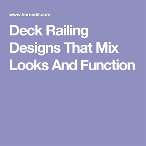 Deck Railing Designs That Mix Looks And Function Deck Railing Design